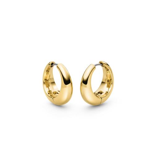 Boccia Oorringen, titanium verguld model 05096-02  (16x8mm.) - 24490