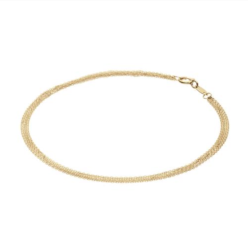 Jackie Armband, 14krt.goud "Waterfall Bracelet" (lengte: 18cm.) - 24564