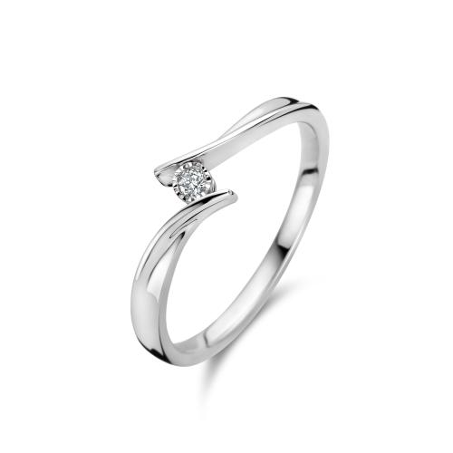 Rosa Di Luca Ring, zilver met diamant 0,03ct. - 24659