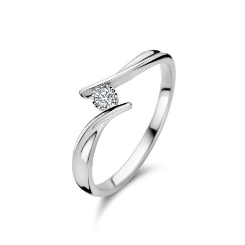 Rosa Di Luca Ring, zilver met diamant 0,06ct. - 24660
