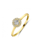 Ring, 14krt.goud met zirkonia - 24675