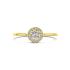 Ring, 14krt.goud met zirkonia - 24675