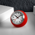 Mondaine Globe klok 60mm siliconen rood. - 24745