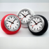 Mondaine Globe klok 60mm siliconen rood. - 24745