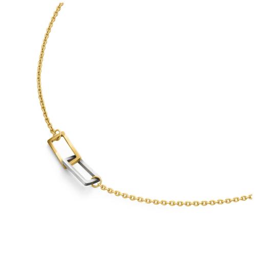 Boccia Collier, titanium  model 08092-02 (lengteverstelbaar: 42-47cm.) - 24769