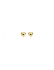 Oorknoppen, 9 karaat hart 4mm. - 24803