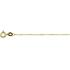Collier, 9 karaat anker 1mm. (lengte: 42cm.) - 24804