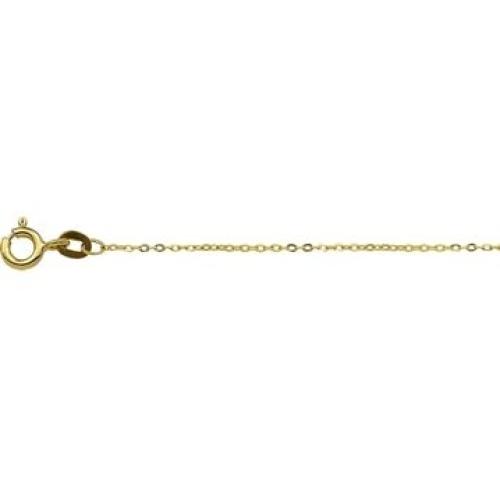 Collier, 9 karaat anker 1mm. (lengte: 42cm.) - 24804