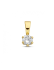 Hanger, 9 karaat met zirkonia 9,5 mm - 24808