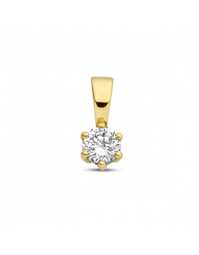 Hanger, 9 karaat met zirkonia 9,5 mm - 24808