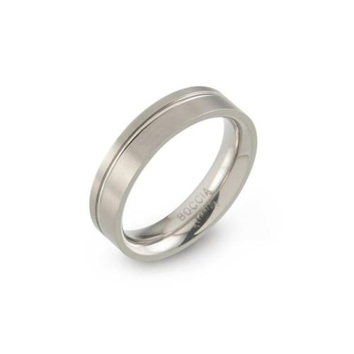 Boccia Ring, titanium model 0149-01 breedte: 5mm. - 24839