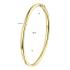 Bangle, zilver verguld met scharnier ronde buis 4mm. (60 x 50 mm.) - 24863