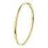 Bangle, zilver verguld met scharnier ronde buis 4mm. (60 x 50 mm.) - 24863