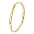 Bangle, zilver verguld met scharnier ronde buis 5mm. (60 x 50 mm.) - 24864