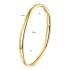 Bangle, zilver verguld met scharnier ronde buis 5mm. (60 x 50 mm.) - 24864
