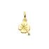 Hanger, 14krt.goud klaver (6mm.) - 5201