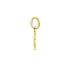 Hanger, 14krt.goud klaver (6mm.) - 5201