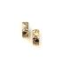Oorknoppen, 14krt.goud met steker en clip-mechaniek (17x7mm.) - 5404