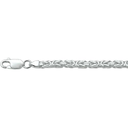 HC Collier, zilver koningsschakel 3mm.(lengte: 50cm.) - 8180