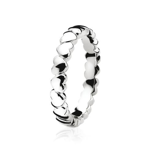 Zinzi Ring, model ZIR601 (maat 54) hartjes - 8813