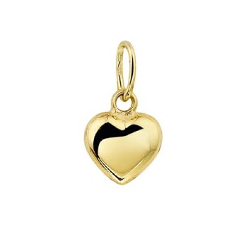 HC Hanger, 14krt.goud hart (6,5mm.) - 8852
