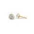 Oorknop, 14krt goud met zirconia (2mm.) PRIJS PER STUK! - 9078