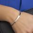HC Bangle, zilver vlak (breedte: 5mm.) - 9831