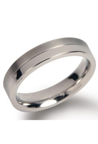 Boccia Ring, titanium model 0129-01 breedte: 4,3mm. (maat 64) - 9871