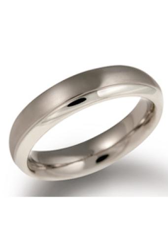 Boccia Ring, titanium model 0130-07 breedte: 5mm. (maat 63) - 9882